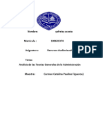 Análisis de Las Teorías Generales de La Administración