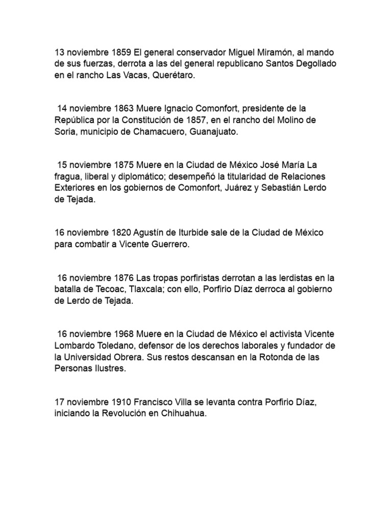 Efemerides, Imno A Guerrero, y Refran | PDF | Mexico