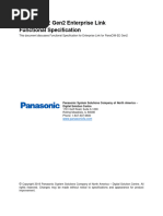 PanaCIMEE Gen2 Func Spec E-Link v10.08