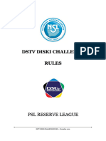 DSTV Diski Challenge Rules November 2020