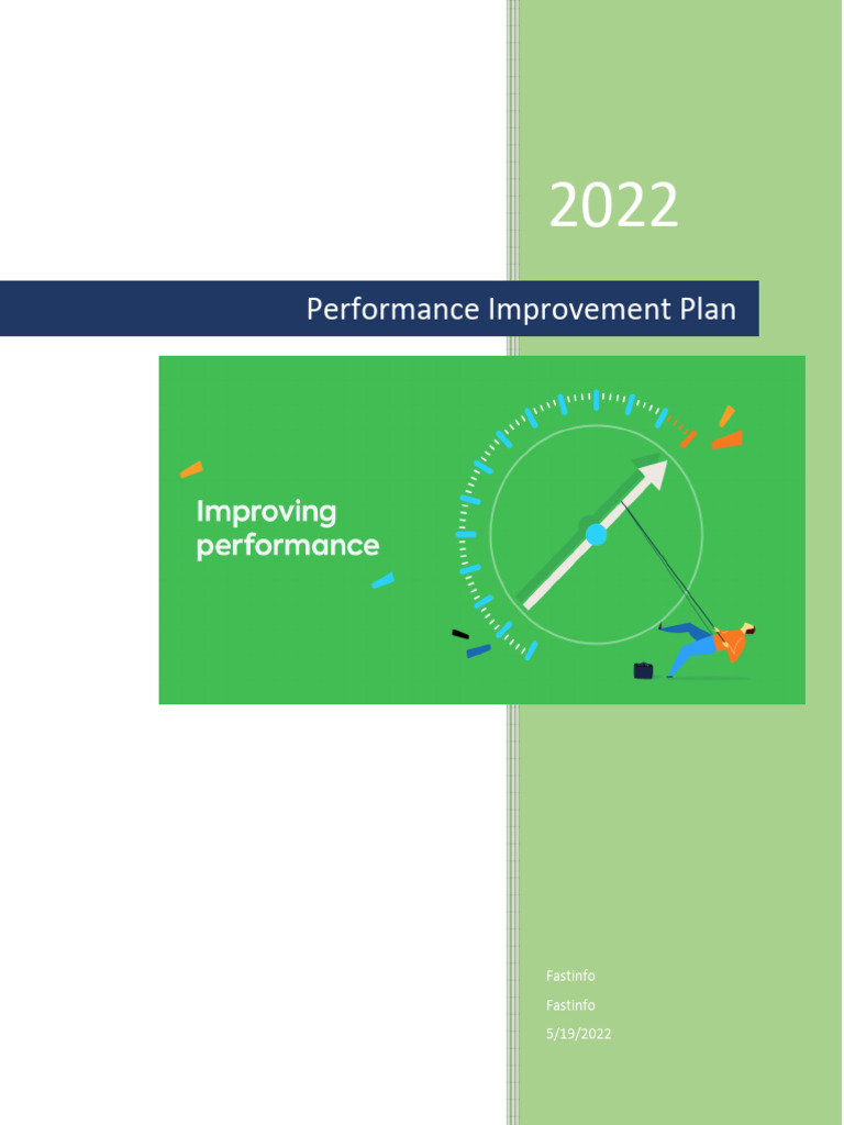 Performance Improvement Plan Overview | PDF | Goal | Employment