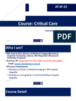 Critical Care Lecture No. 1