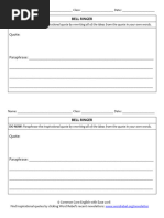 Bell Ringer Template