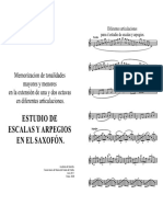 Estudio de Escalas en El Saxofón 2 - 1 Oct - Full Score