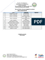 Attendance SIP Orientation