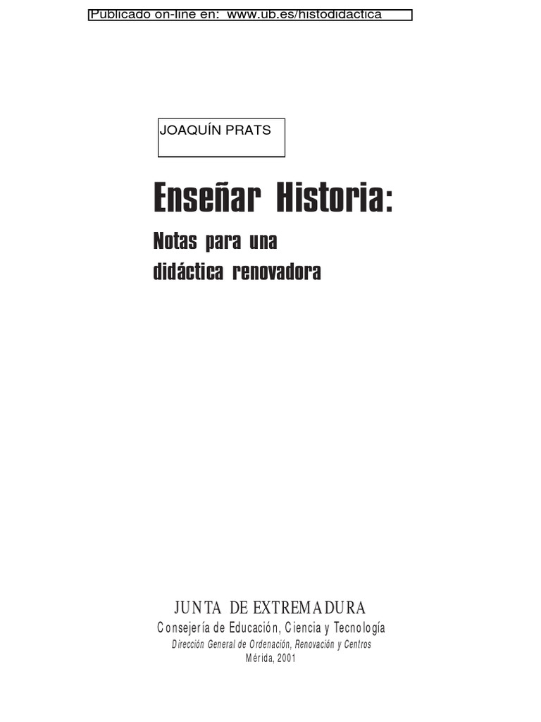 prats-ensen-ar-historia-principios-en-la-ensen-anza-de-la-historia