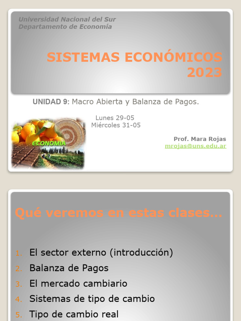 Balanza de Pagos y Tipo de Cambio en Economía | PDF
