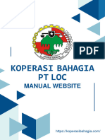 Manual Website Koperasi Bahagia PT LOC
