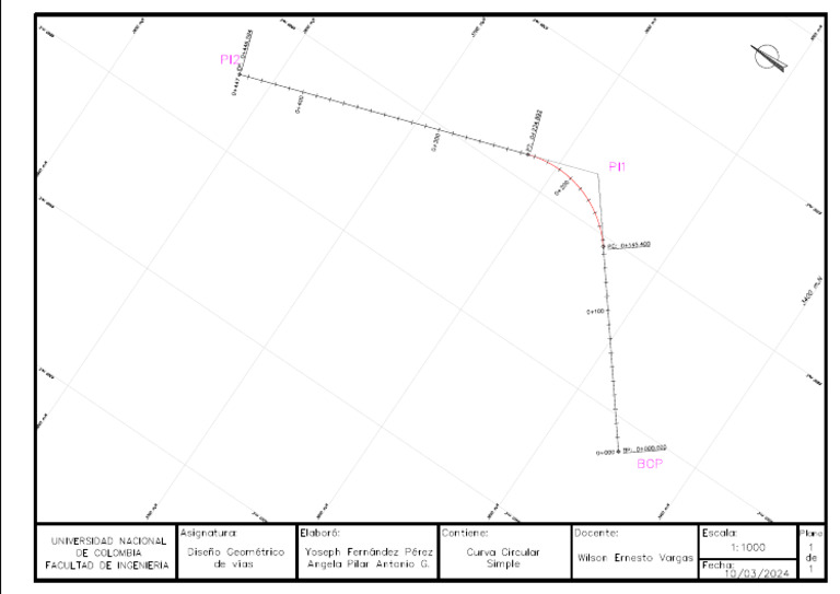 Plano Cuva Circular Simple | PDF