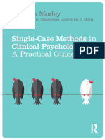 Single Case Methods in Clinical Psychology A Practical Guide by Stephen Morley
