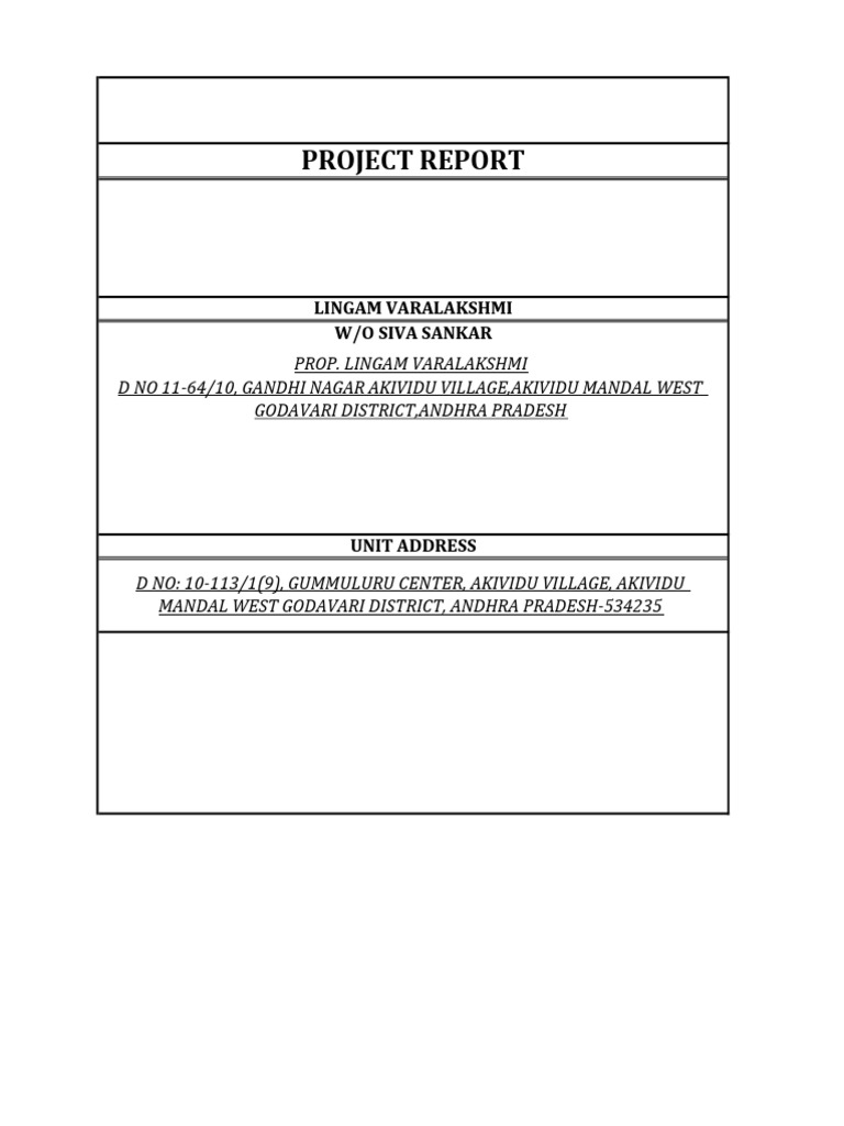 Photography Studio Loan Project Report | PDF | Fixed Asset | Expense