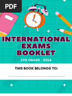 Int Exams Booklet 6th Grade 2024ok