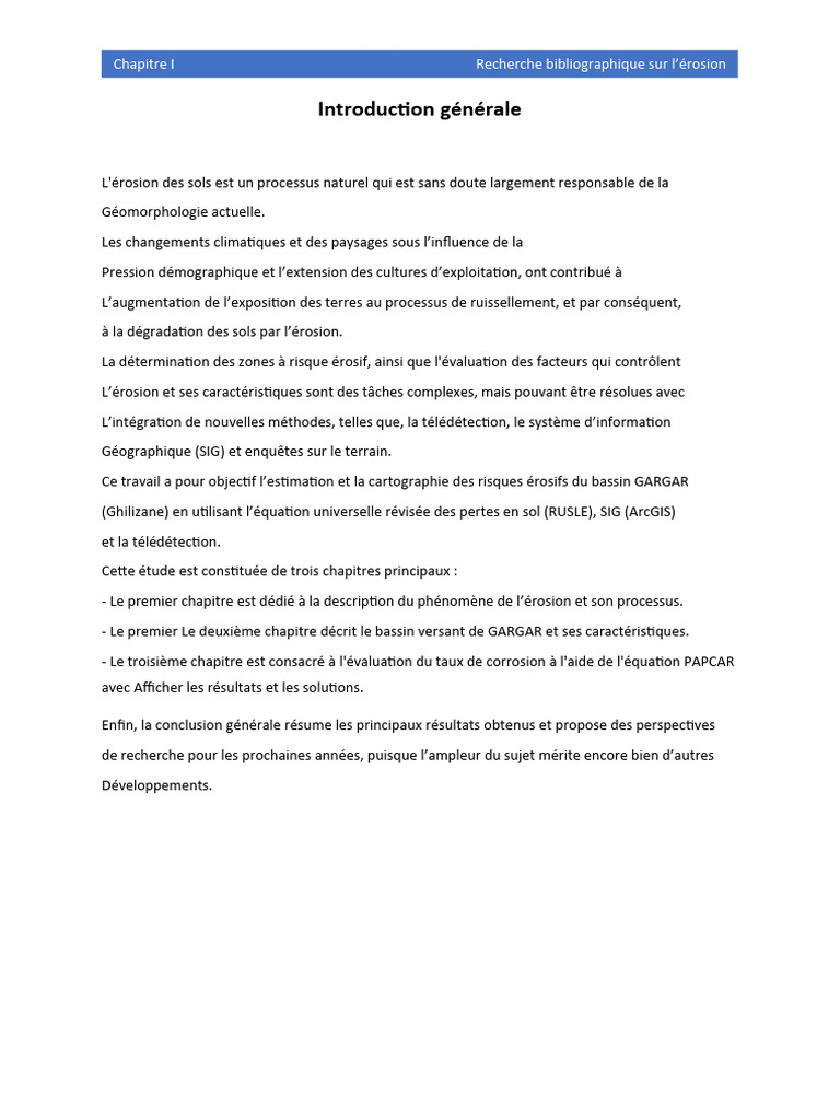 Évaluation de l'érosion des sols par SIG | PDF | Érosion | Sol (pédologie)