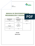 Proceso de Programación y Agendamiento Hospital de Curico