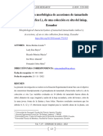 Caracterización Morfológica de Accesiones de Tamarindo (Tamarindus Indica L.), de Una Colección Ex Situ Del Iniap, Ecuador