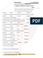 Examen de Fisica Segundo Trimestre