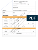 ABHISHEK KUMAR - Secondary Annual Result 2023