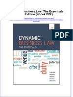 Dynamic Business Law The Essentials 3Rd Edition PDF Full Chapter
