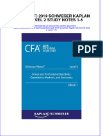 2019 Schweser Kaplan Cfa Level 2 Study Notes 1 5 Full Chapter