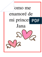 Carta de Amor para Mi Princesa Jana Te Amoo Muchooo