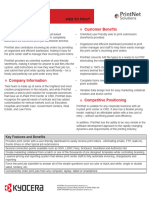 Kyocera PrintNet Sell Sheet