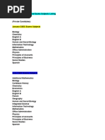 List of CXC Subjects | PDF | Science & Mathematics | Computers