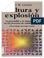 Lotman, I. 1999. Cultura y Explosion