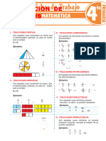 Clasificacion de Fracciones para Cuarto Grado de Primaria