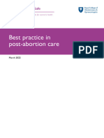 Post Abortion Care Best Practice Paper April 2022