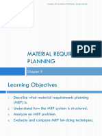 CH 9 Material Requirements Planning