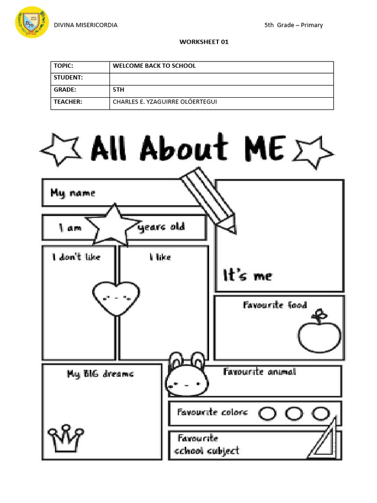 Welcome Back to School! | PDF