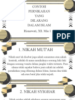 Tugas PAI. Pernikahan Yang Dilarang Dalam Islam