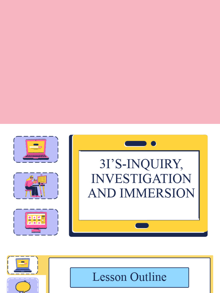 3I's Module: Inquiry, Investigation, Immersion | PDF | Career & Growth