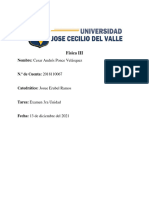 Cesar Ponce 2018110067 ExamenTerceraUnidadFisicaIII