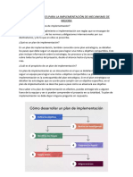 Consideraciones para La Implementación de Mecanismo de Mejora