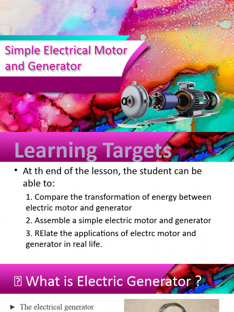 Genererator Ans Simple Electric Motor | PDF