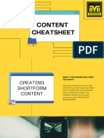 Content Cheatsheet