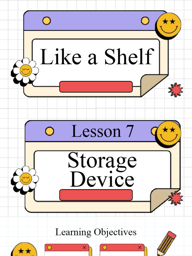 Storage Devices for Class 1 Learners | PDF
