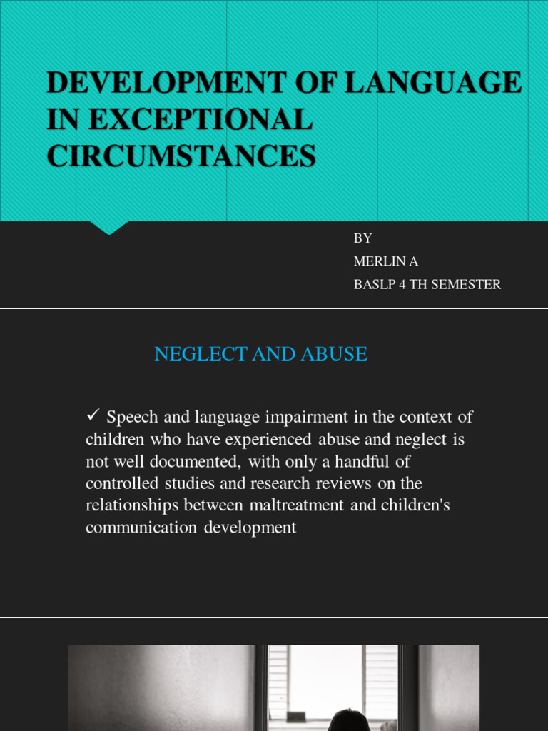 A Word For Exceptional Circumstances