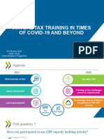Day 1 Room 1 Session 3 Virtual Tax Training in Times of Covid 19 and Beyond