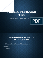 Teknik Penilaian Tes