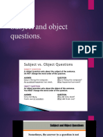 6 Suject and Objetct Question