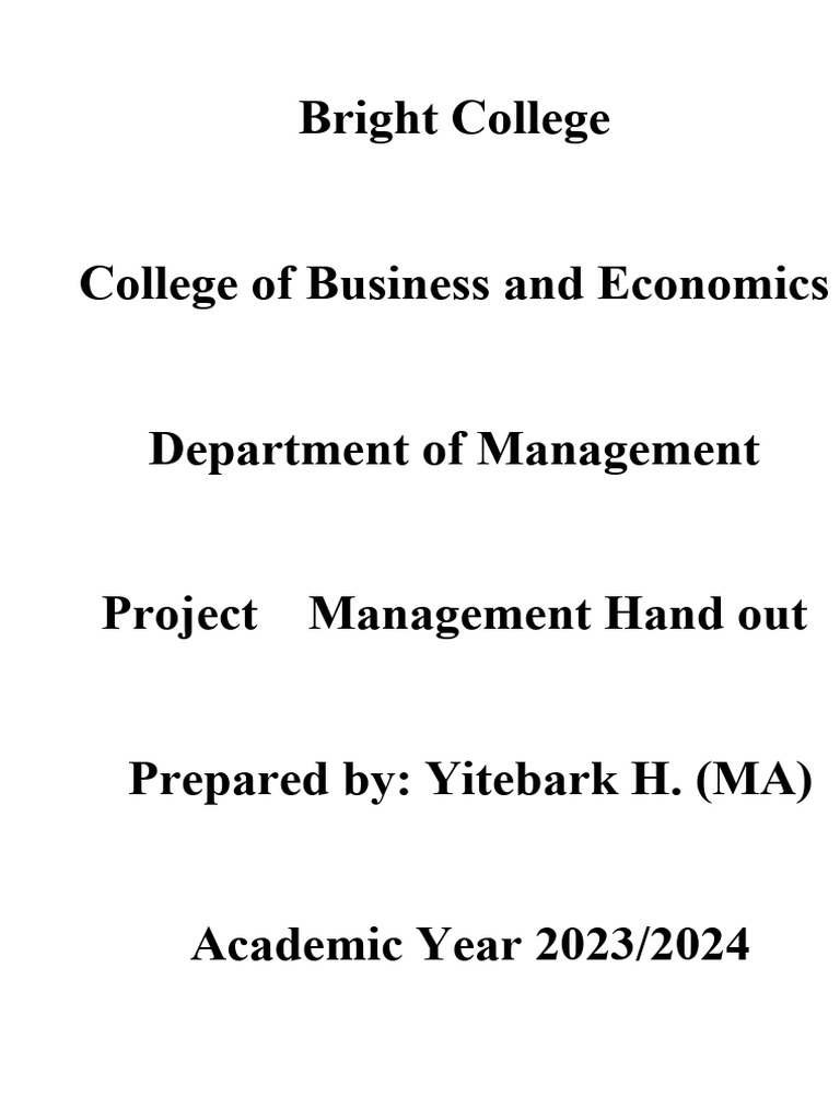 Project Management | Download Free PDF | Project Management