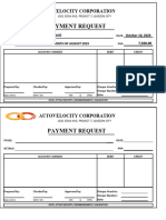 Payment Request Form