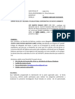 Apersonamiento Fiscalia Lito Vasquex Segunda Fiscalia