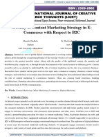 A Study of Content Marketing Strategy in