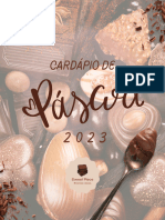 Cardápio de Páscoa 2023