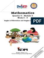 Math9 Q4 Module 3 Week 3 4 Angles of Elevation and Angles of Depression 1