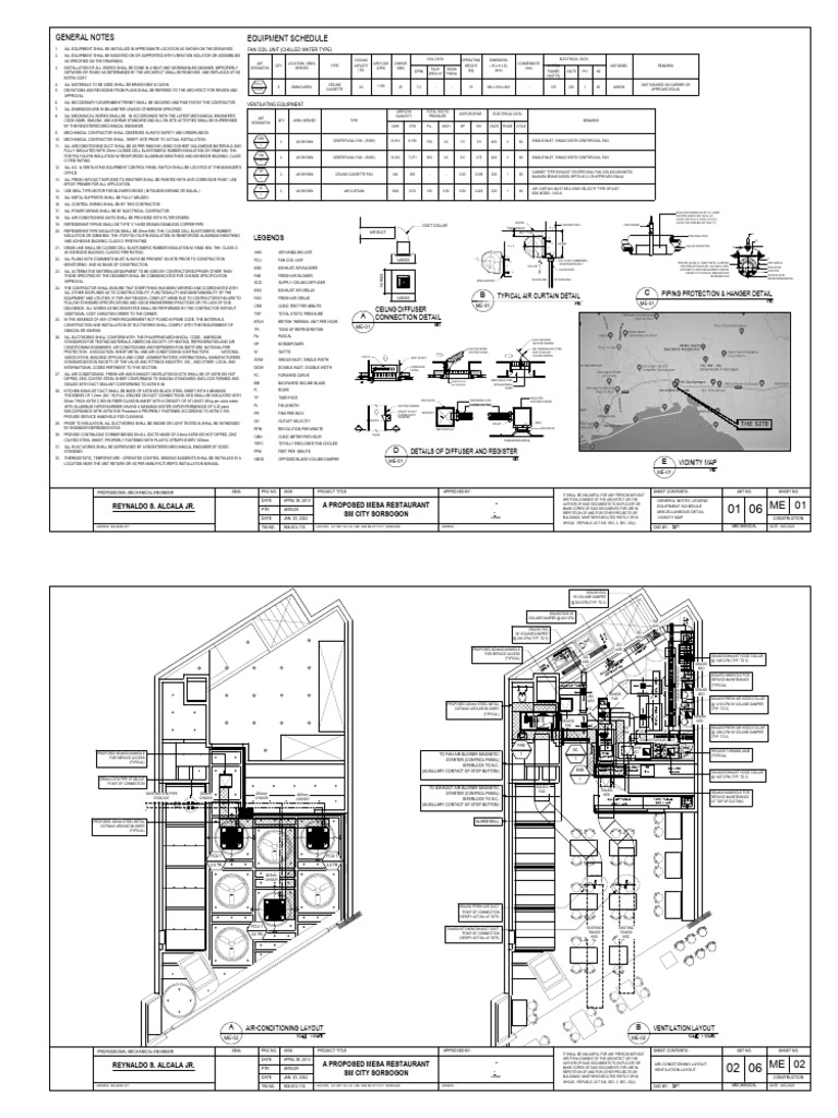 Mesa Sorsogon Mech'l Layout 08.03.22 | PDF | Duct (Flow) | Pipe (Fluid ...