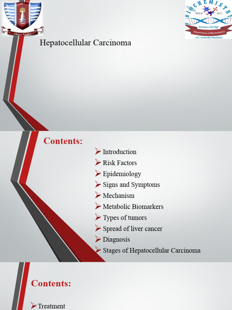 Hepatocellular Carcinoma Presentation Pdf